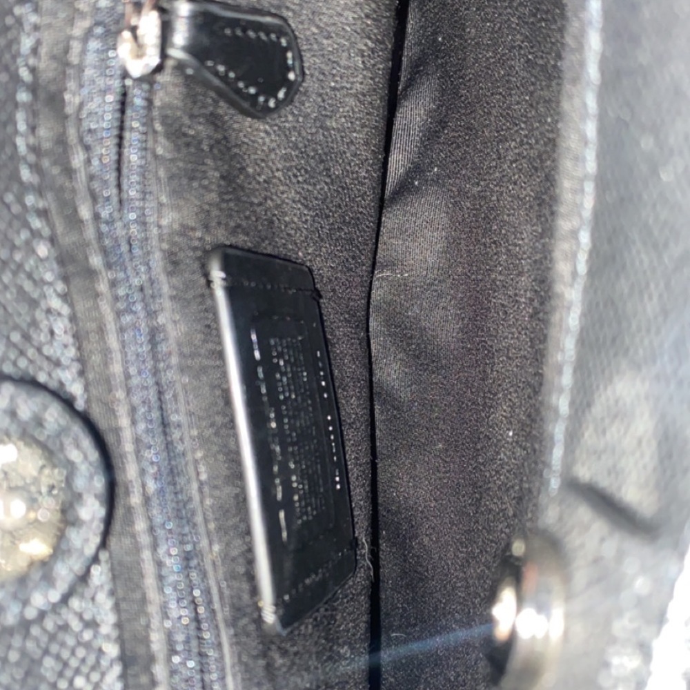 COACH black purse (like new) medium size - Picture 10 of 14
